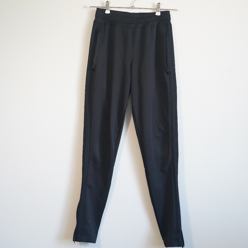 Adidas Climacool Joggers with Zip Ankles and Black Side Stripes